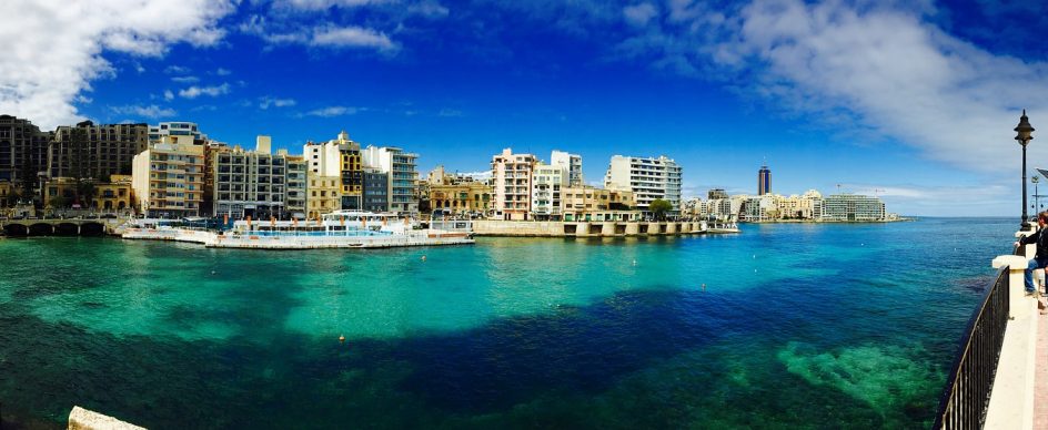 Balluta Bay St.julians popular for bars in Malta