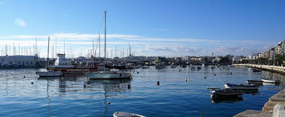 Picture featuring Sliema in Malta - where the Maltese in general speak a combination of Maltese & English